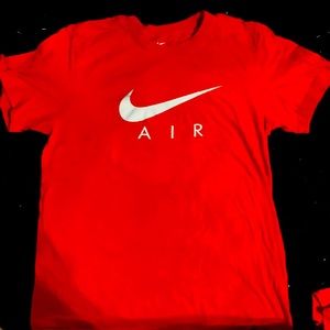 red mens small nike red tee